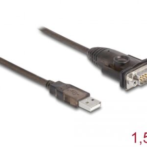 Delock Serial-Adapter 62645 USB Typ-A  zu RS-232 mit Muttern